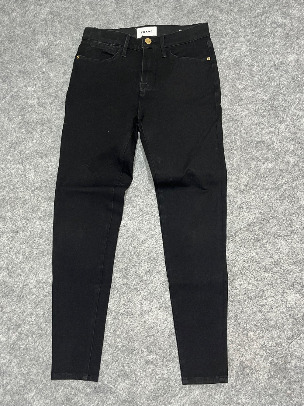 Frame Black Le High Skinny Jeans
